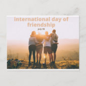 Internationaler Tag der Freundschaft Postkarte (Vorderseite)