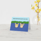 Internationaler Tag der Hautblüte am 8. Juli Karte (Gelbe Blume)