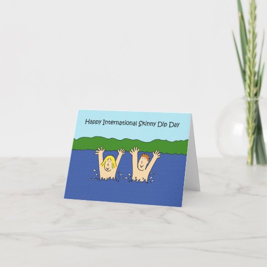 Internationaler Tag der Hautblüte am 8. Juli Karte (Vorderseite)