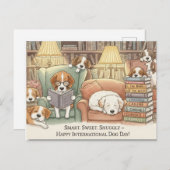 Internationaler Tag der Hunde Postkarte (Vorne/Hinten)