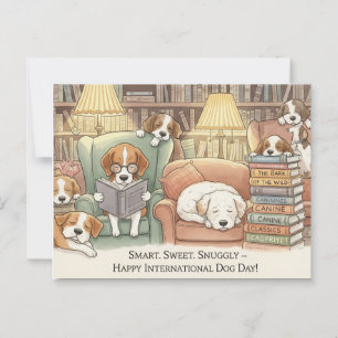 Internationaler Tag der Hunde Postkarte