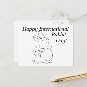 Internationaler Tag der Kaninchen Postkarte