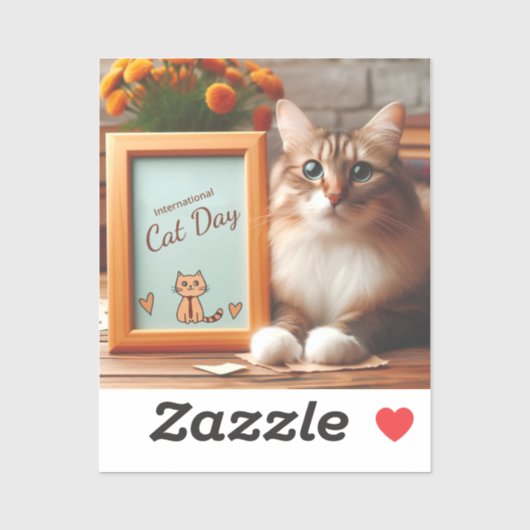 Internationaler Tag der Katze Aufkleber (Blatt)
