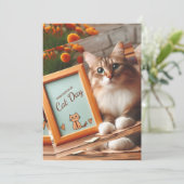 Internationaler Tag der Katze Einladung (Stehend Vorderseite)