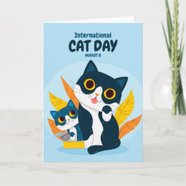 Internationaler Tag der Katze Karte