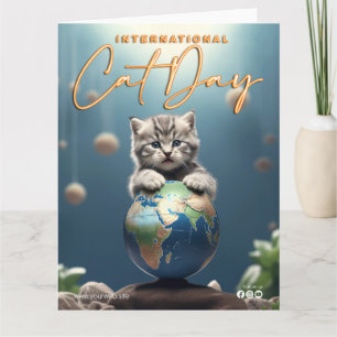 Internationaler Tag der Katze Karte