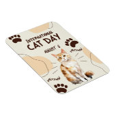Internationaler Tag der Katze Magnet (Rechte Seite)