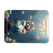 Internationaler Tag der Katze Magnet (Horizontal)