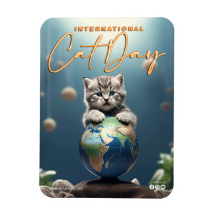 Internationaler Tag der Katze Magnet