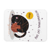Internationaler Tag der Katze Magnet (Horizontal)