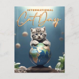 Internationaler Tag der Katze Postkarte