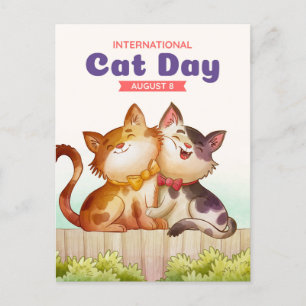 Internationaler Tag der Katze Postkarte
