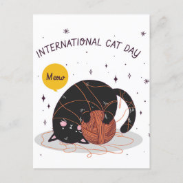 Internationaler Tag der Katze Postkarte