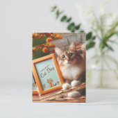 Internationaler Tag der Katze Postkarte (Stehend Vorderseite)
