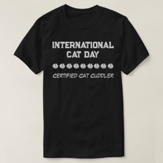 Internationaler Tag der Katze - zertifiziertes Kat T-Shirt