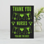 Internationaler Tag der Krankenschwestern Dankeskarte (Stehend Vorderseite)