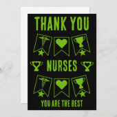 Internationaler Tag der Krankenschwestern Dankeskarte (Vorne/Hinten)