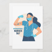 Internationaler Tag der Krankenschwestern | Kranke Feiertagskarte (Vorne/Hinten)