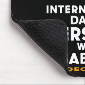 Internationaler Tag der Menschen mit Behinderungen Mousepad (Ecke)