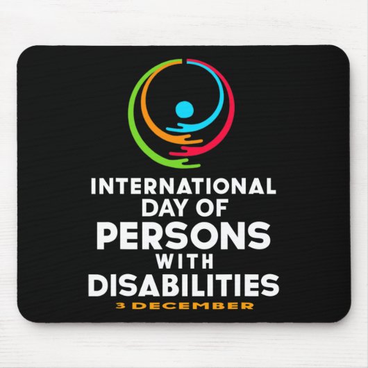 Internationaler Tag der Menschen mit Behinderungen Mousepad (Vorne)
