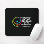 Internationaler Tag der Menschen mit Behinderungen Mousepad (Mit Mouse)