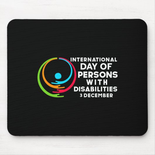 Internationaler Tag der Menschen mit Behinderungen Mousepad (Vorne)
