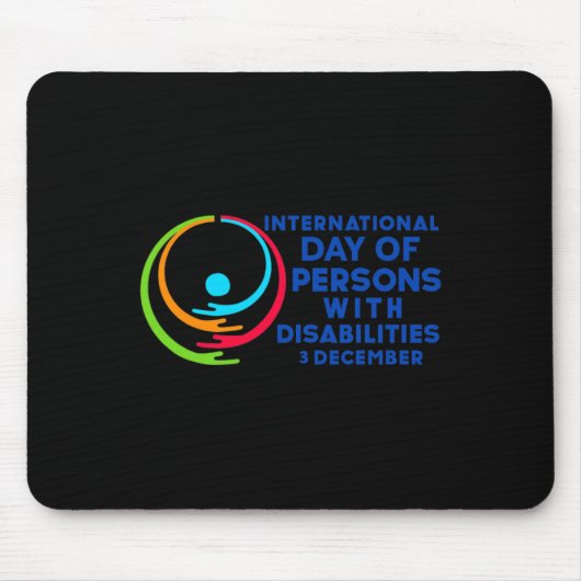 Internationaler Tag der Menschen mit Behinderungen Mousepad (Vorne)