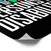 Internationaler Tag der Menschen mit Behinderungen Poster (Ecke)