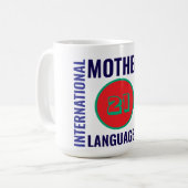 Internationaler Tag der Muttersprache Kaffeetasse (Vorderseite Links)