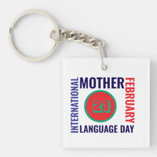 Internationaler Tag der Muttersprache Schlüsselanhänger