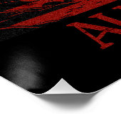 Internationaler Tag der Retro Sunset Poster (Ecke)