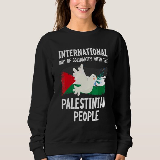 Internationaler Tag der Solidarität mit den Paläst Sweatshirt (Vorderseite)