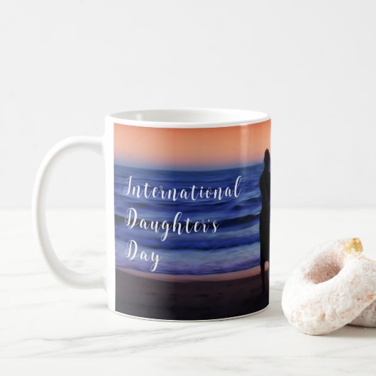 Internationaler Tag der Töchter Kaffeetasse (Mit Donut)