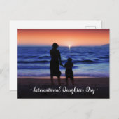 Internationaler Tag der Tochter Postkarte (Vorne/Hinten)