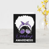 Internationaler Tag der Überdosierung 2022 Lila R Karte (Gelbe Blume)