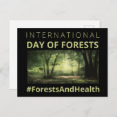 Internationaler Tag der Wälder und der Gesundheit Postkarte (Vorne/Hinten)