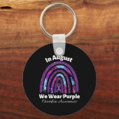 Internationaler Tag des Bewusstseins für Überdosie Schlüsselanhänger (Vorderseite)