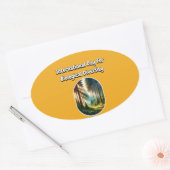 Internationaler Tag des biologischen Diversity Ovaler Aufkleber (Umschlag)