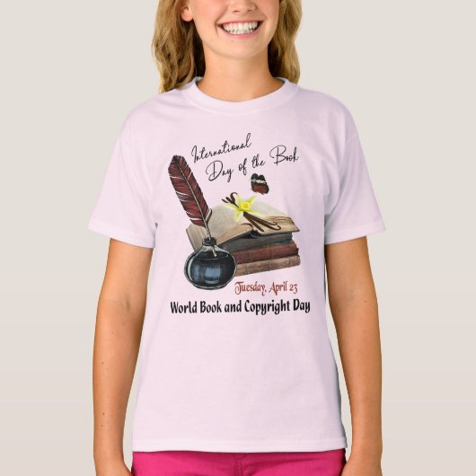 Internationaler Tag des Buches, Weltbuch-Tag T-Shirt (Vorderseite)