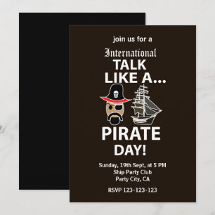 Internationaler Tag des Piratensprechens Einladung