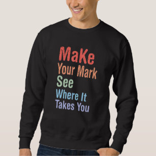 Internationaler Tag des Punktes Mach deinen Stempe Sweatshirt