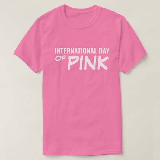 Internationaler Tag des Rosa T-Shirt (Design vorne)