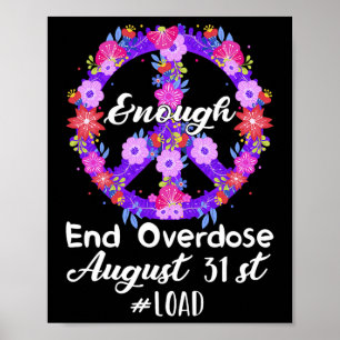 Internationaler Tag gegen Überdosierung Purple Pea Poster
