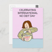 Internationaler Tag ohne Ernährung - 6. Mai Postkarte (Vorne/Hinten)