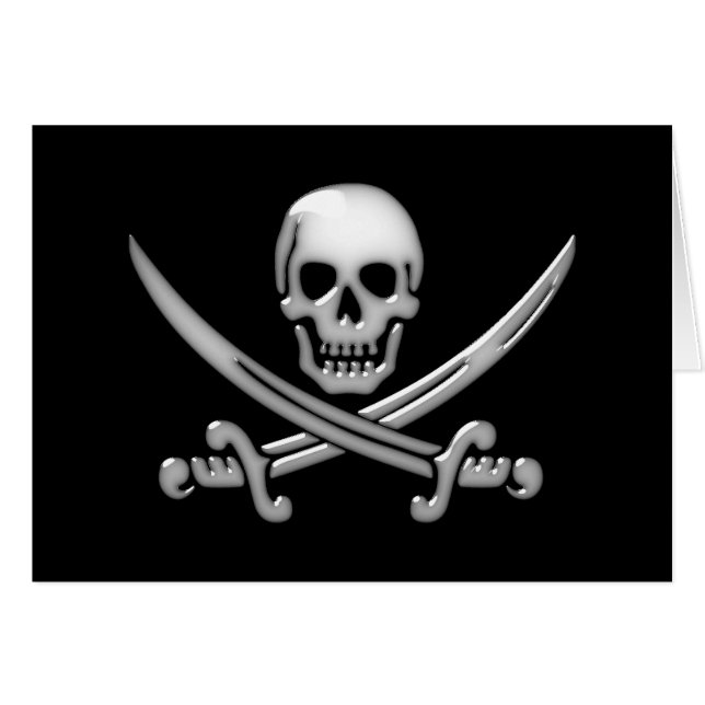 Internationaler Talk Like a Pirate Day Karte (Vorderseite (Horizontal))