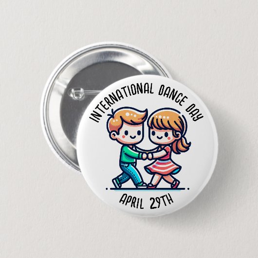 Internationaler Tanztag | 29. April Button (Vorne & Hinten)