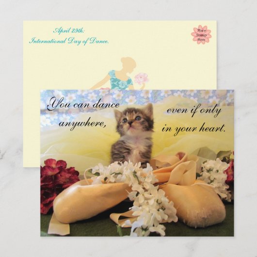 Internationaler Tanztag - 29. April - Postkarte (Vorne/Hinten)
