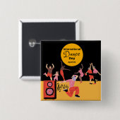 Internationaler Tanztag | Welttanztag Button (Vorne & Hinten)