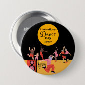 Internationaler Tanztag | Welttanztag Button (Vorne & Hinten)