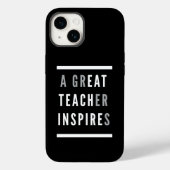 Internationaler Teachers Day Eat Teach Inspiriert Case-Mate iPhone Hülle (Rückseite)